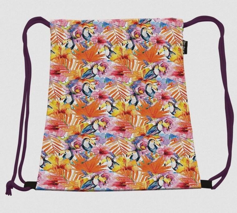 Bee-bee, wodoodporny worek sportowy, Papugi