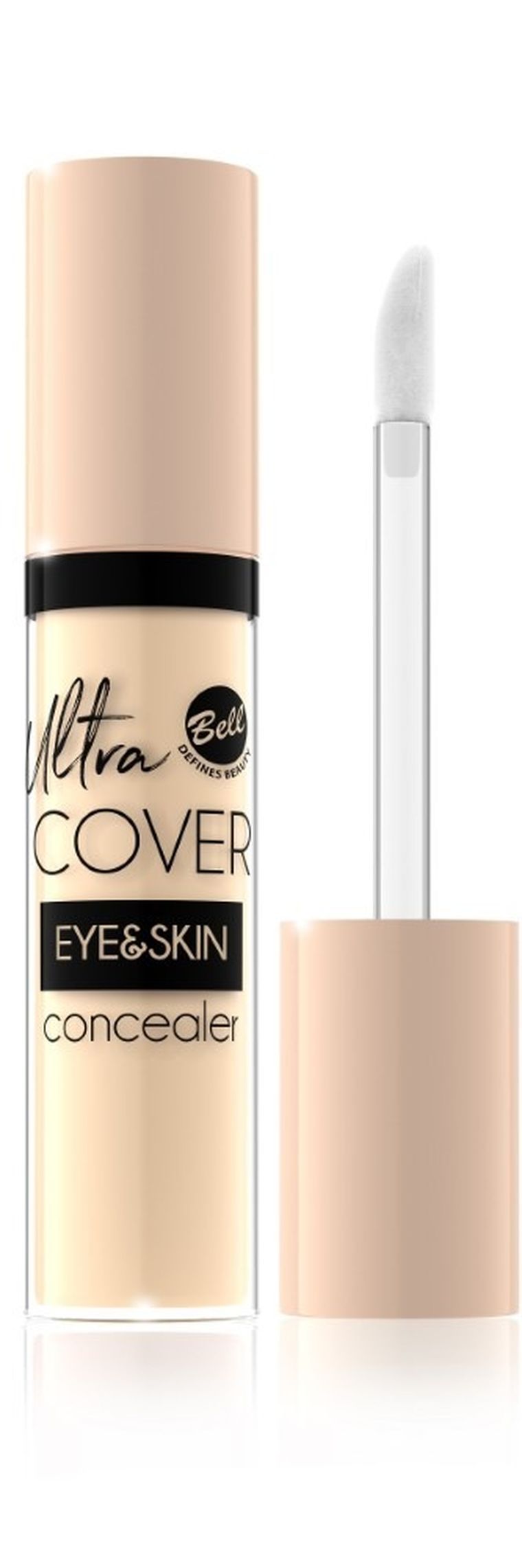 Bell, korektor intensywnie kryjący w płynie, Ultra Cover Eye & Skin nr 03 Medium Beige, 5g