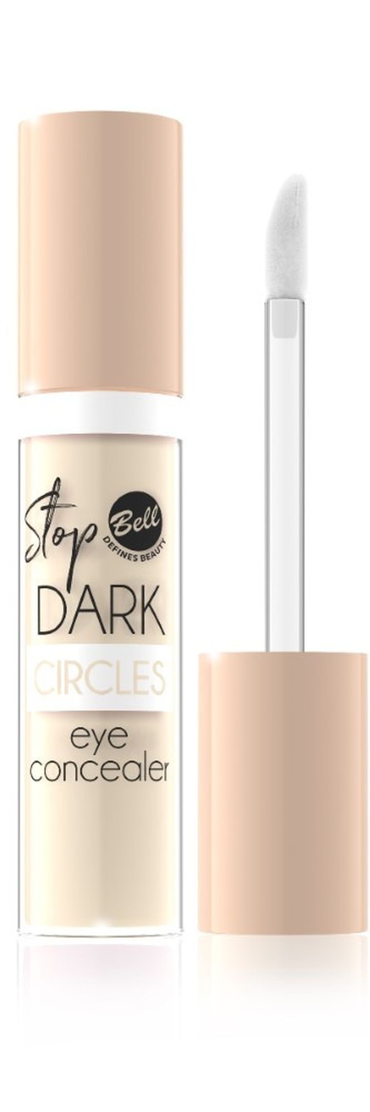 Bell, korektor rozświetlający pod oczy w płynie, Stop Dark Circles nr 02 True Ivory