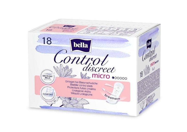 Bella, Control Discreet Micro, wkładki urologiczne, 18 szt.