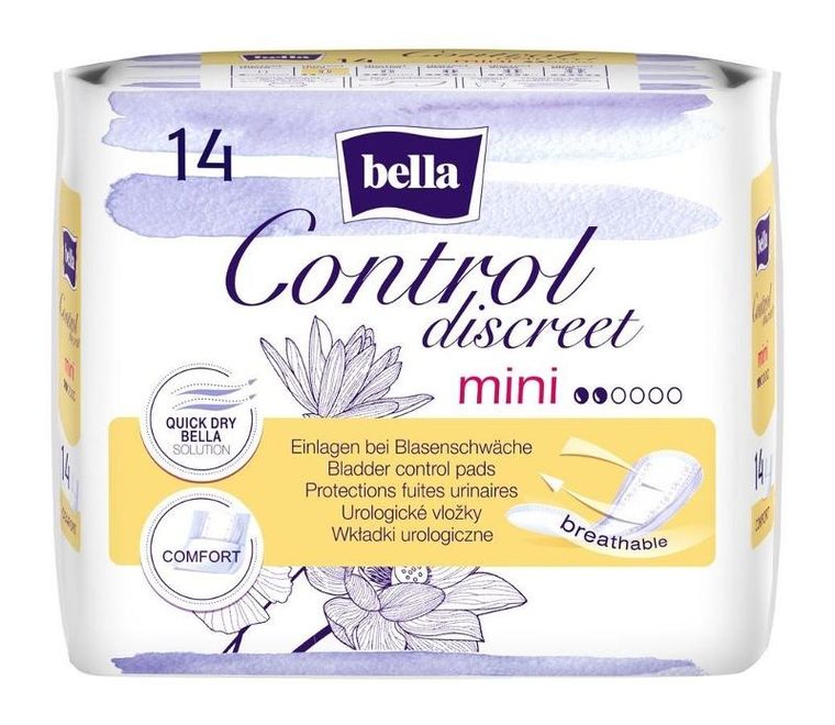Bella, Control Discreet Mini, wkładki urologiczne, 14 szt.
