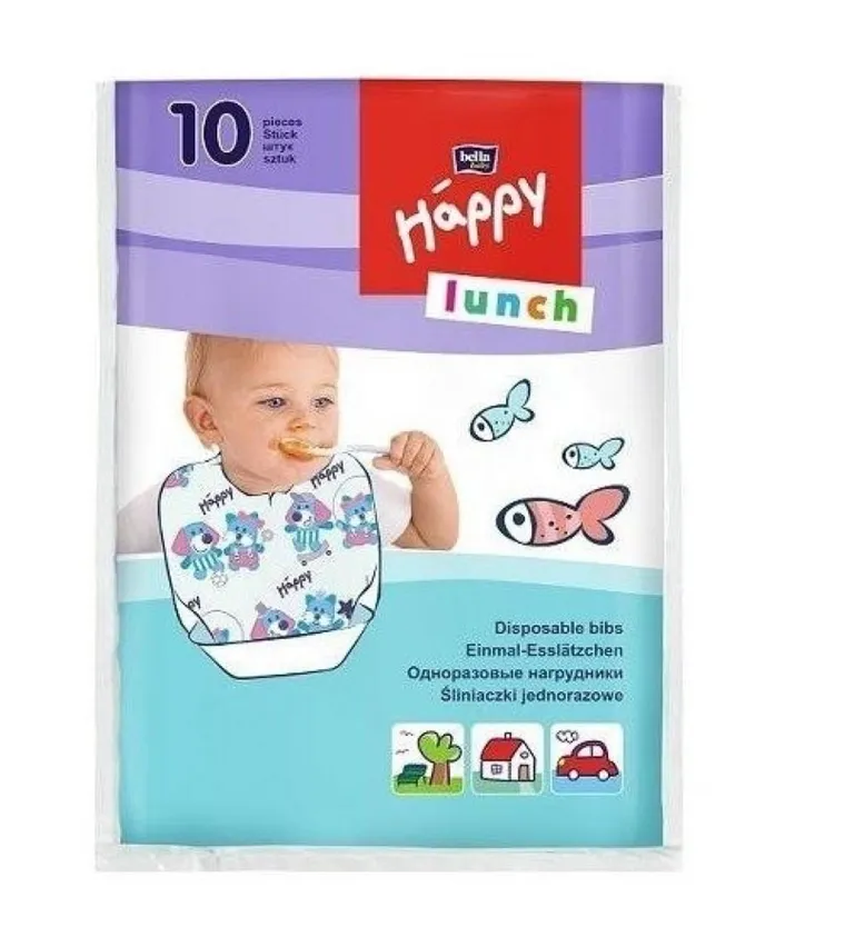 Bella, Happy, śliniaczki jednorazowe, 10 szt.