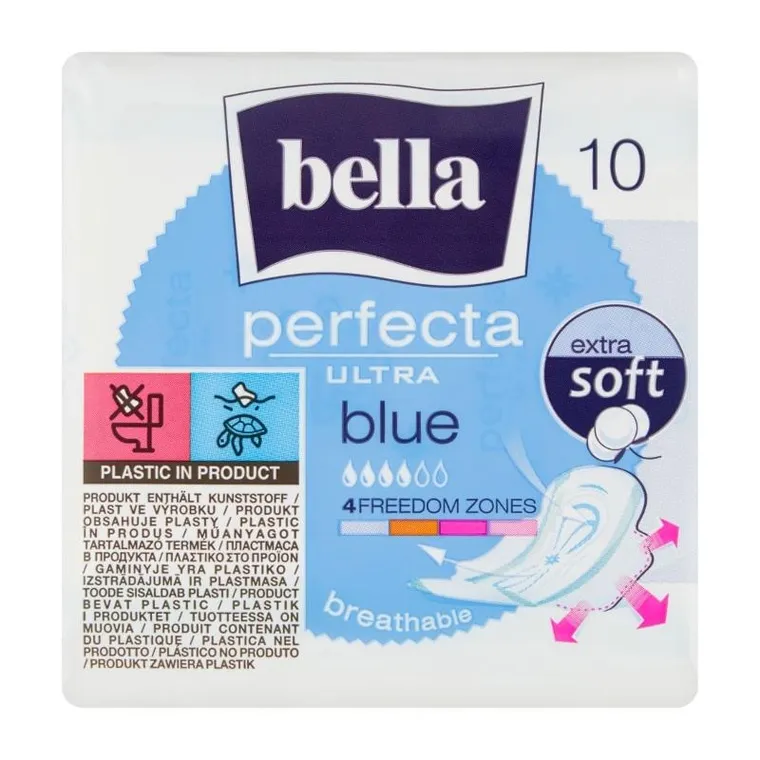 Bella, Perfecta Ultra Blue, podpaski higieniczne, 10 szt.