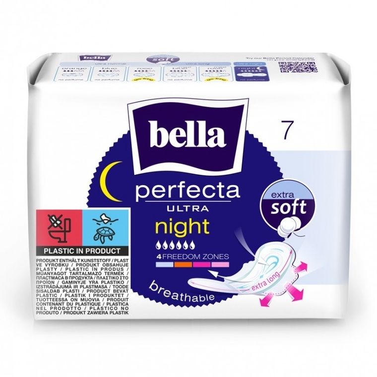 Bella, Perfecta Ultra Night Extra Soft, podpaski higieniczne, 7 szt.