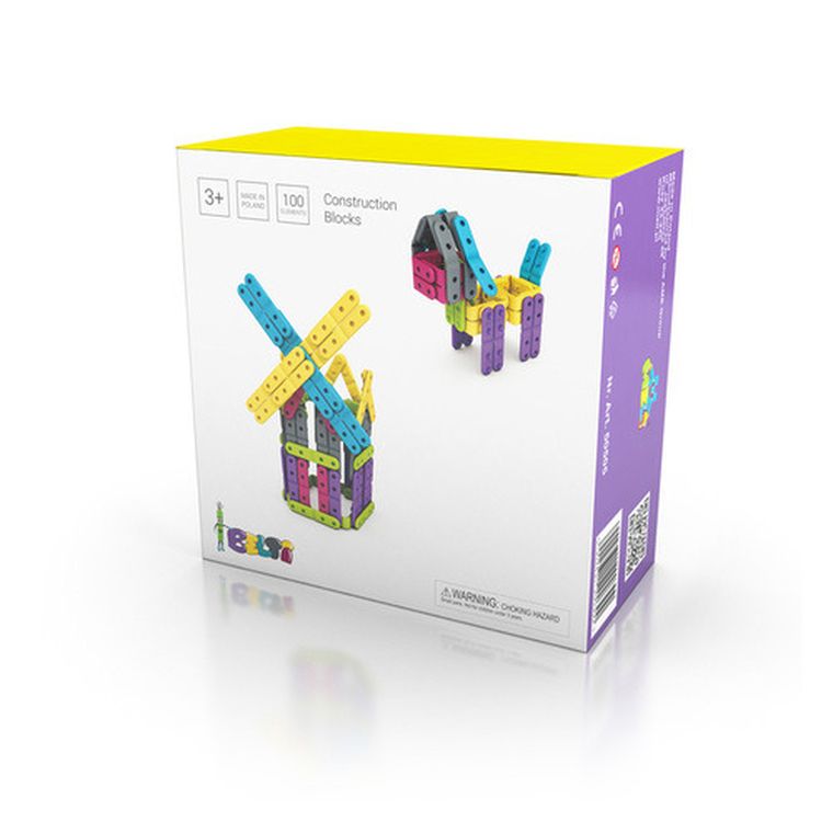 Belti, klocki konstrukcyjne, 100 elementów