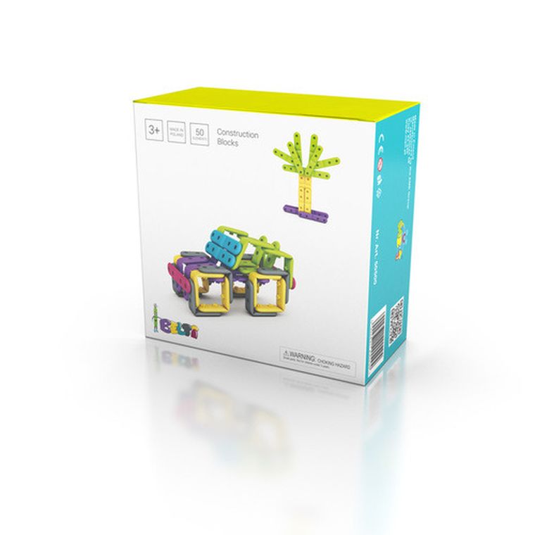 Belti, klocki konstrukcyjne, 50 elementów