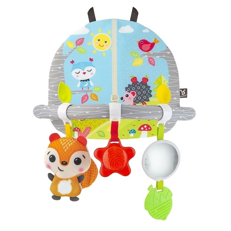 BenBat, dwustronny pałąk podróżny, z zabawkami