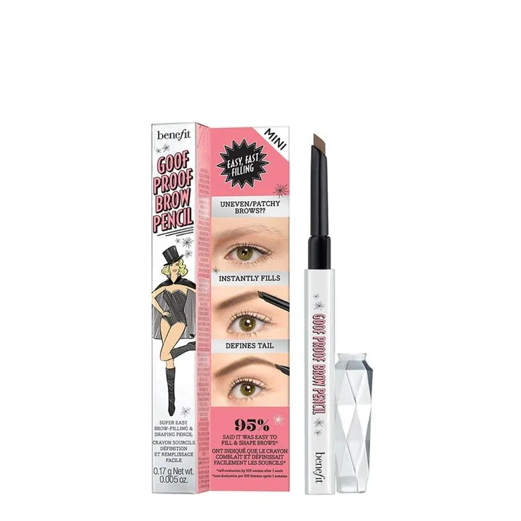 Benefit, Goof Proof Brow Pencil Mini, kredka do brwi, 3 Warm Light Brown, 0.17g
