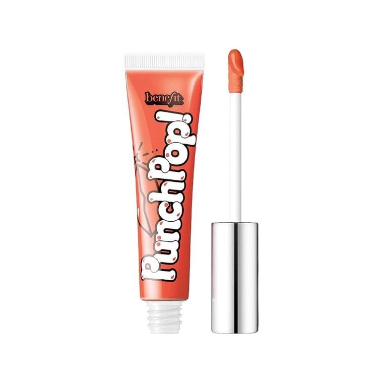 Benefit, Punch Pop Liquid Lip Color, nawilżający błyszczyk do ust, Mango, 7 ml
