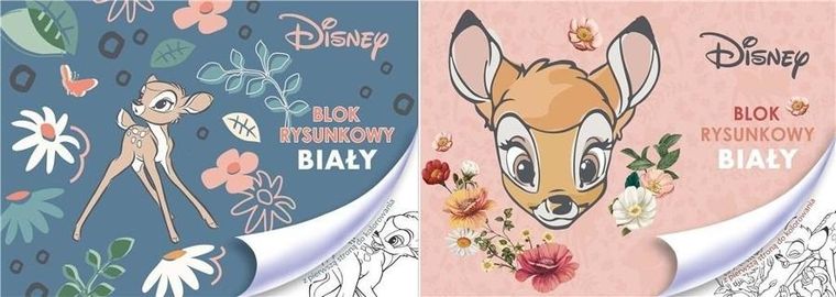 Beniamin, Bambi, blok rysunkowy, biały, A4, 20 kartek