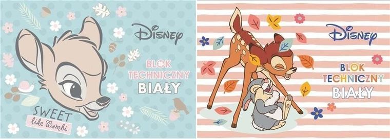 Beniamin, Bambi, blok techniczny, biały, A4, 10 kartek