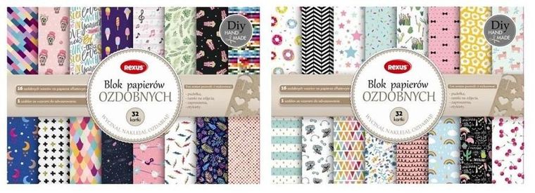 Beniamin, blok papierów ozdobnych, A4, 32 kartki