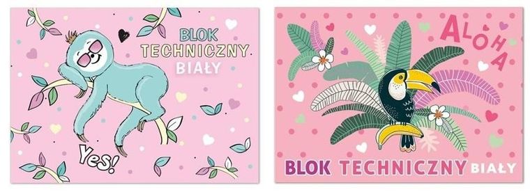 Beniamin, blok techniczny, biały, A4, 10 kartek