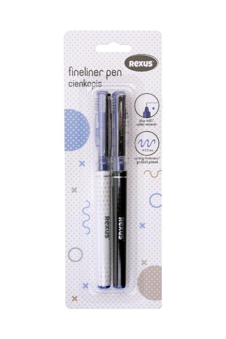 Beniamin, cienkopisy, niebieskie, 2 szt.