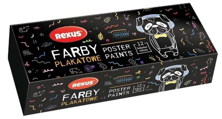 Beniamin, farby plakatowe, 20 ml, 12 kolorów