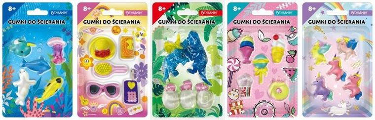Beniamin, gumki do ścierania