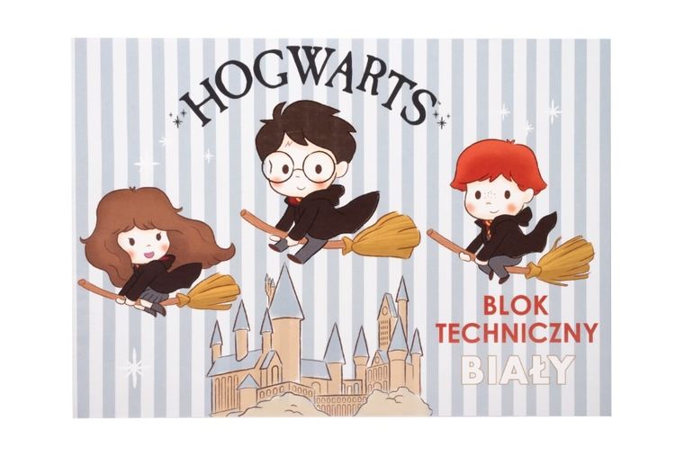 Beniamin, Harry Potter, blok techniczny, A4, 10 kartek, biały