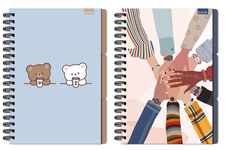 Beniamin, kołozeszyt, B5, 96 kartek, kratka, Drip Off, 1 szt.