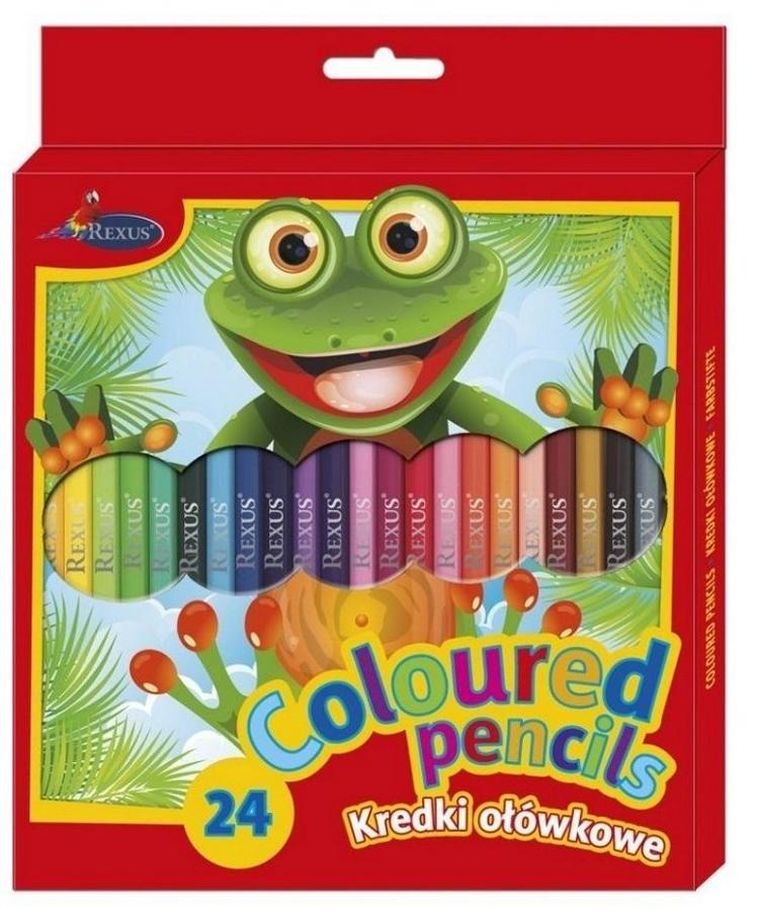 Beniamin, kredki drewniane, 24 kolory