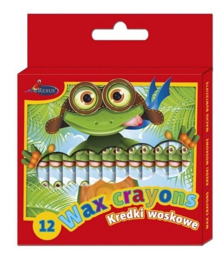 Beniamin, kredki woskowe, 12 kolorów