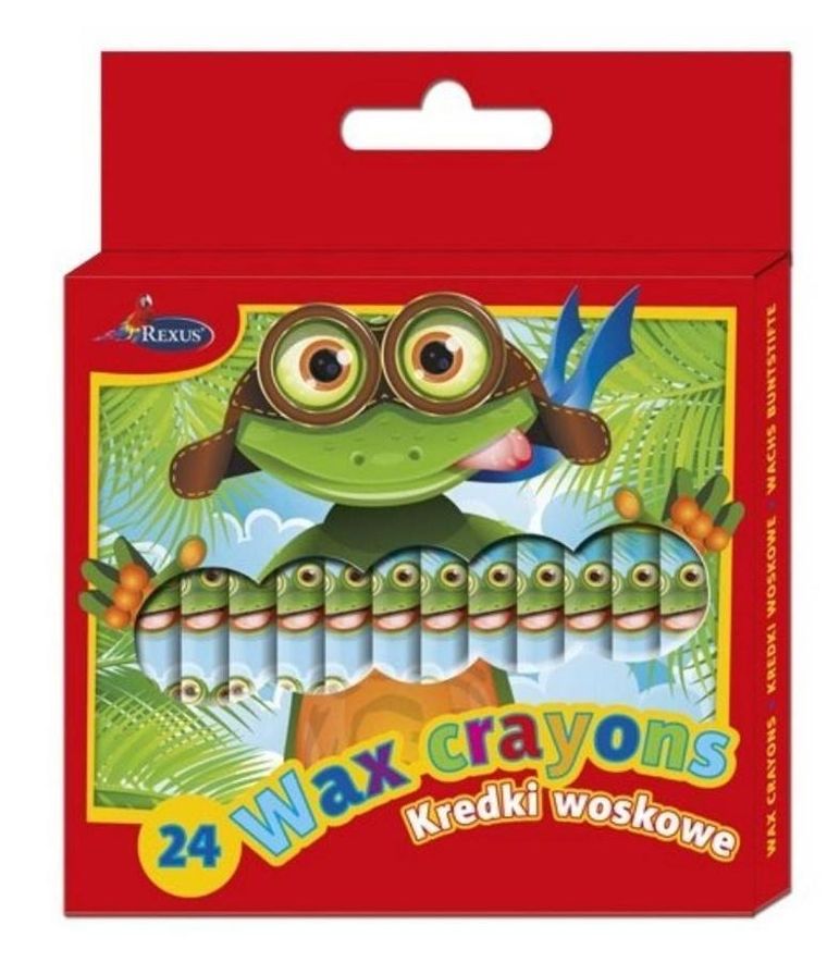 Beniamin, kredki woskowe, 24 kolory