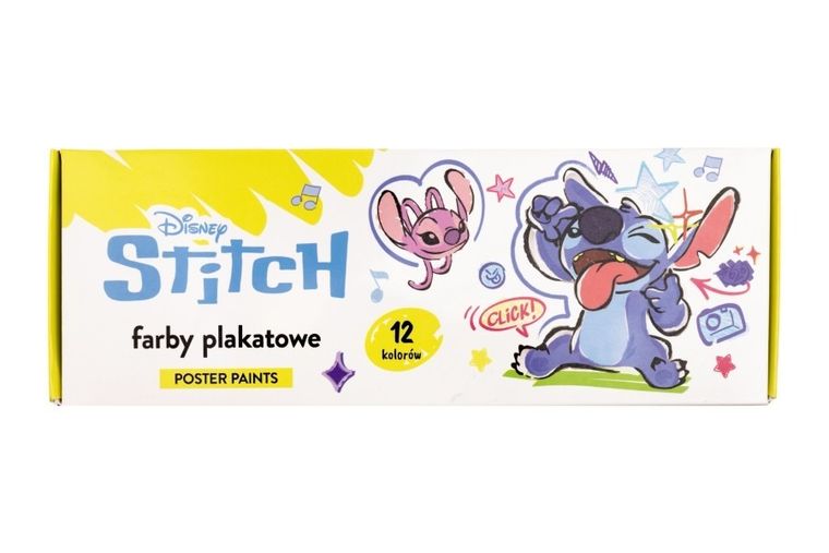 Beniamin, Lilo i Stitch, farby plakatowe, 12 kolorów