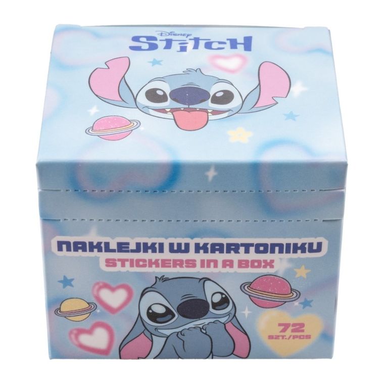 Beniamin, Lilo i Stitch, naklejki w kartoniku, 72 elementy