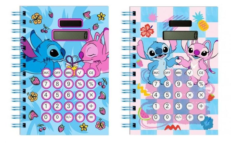 Beniamin, Lilo i Stitch, notatnik na spirali z kalkulatorem, B6, 80 kartek, 1 szt.