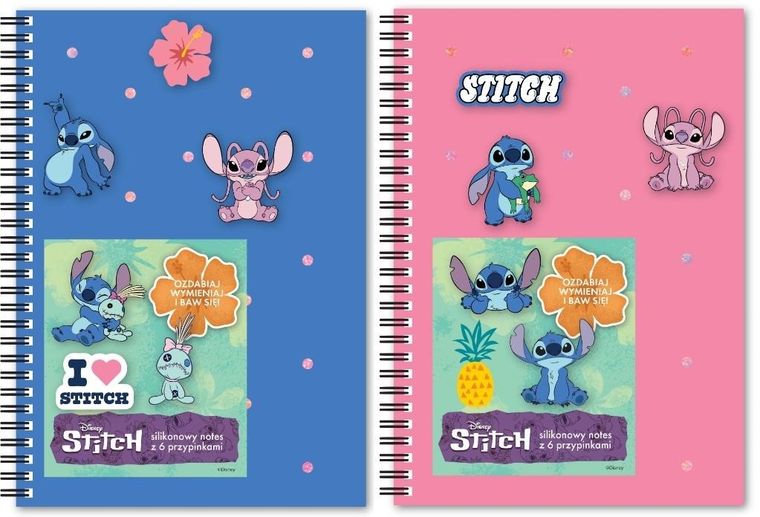 Beniamin, Lilo i Stitch, notes na spirali, A5, 80 kartek, kratka, 1 szt.