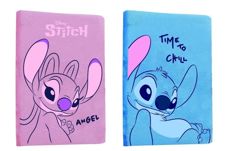 Beniamin, Lilo i Stitch, notes z pluszową okładką, A5, 80 kartek, linia, 1 szt.