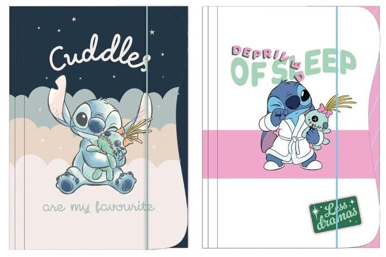 Beniamin, Lilo i Stitch, teczka z gumką, A4, 1 szt.
