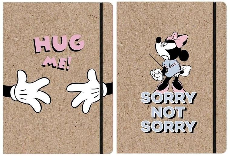 Beniamin, Myszka Minnie, teczka z gumką, A4, kraft liner, 1 szt.