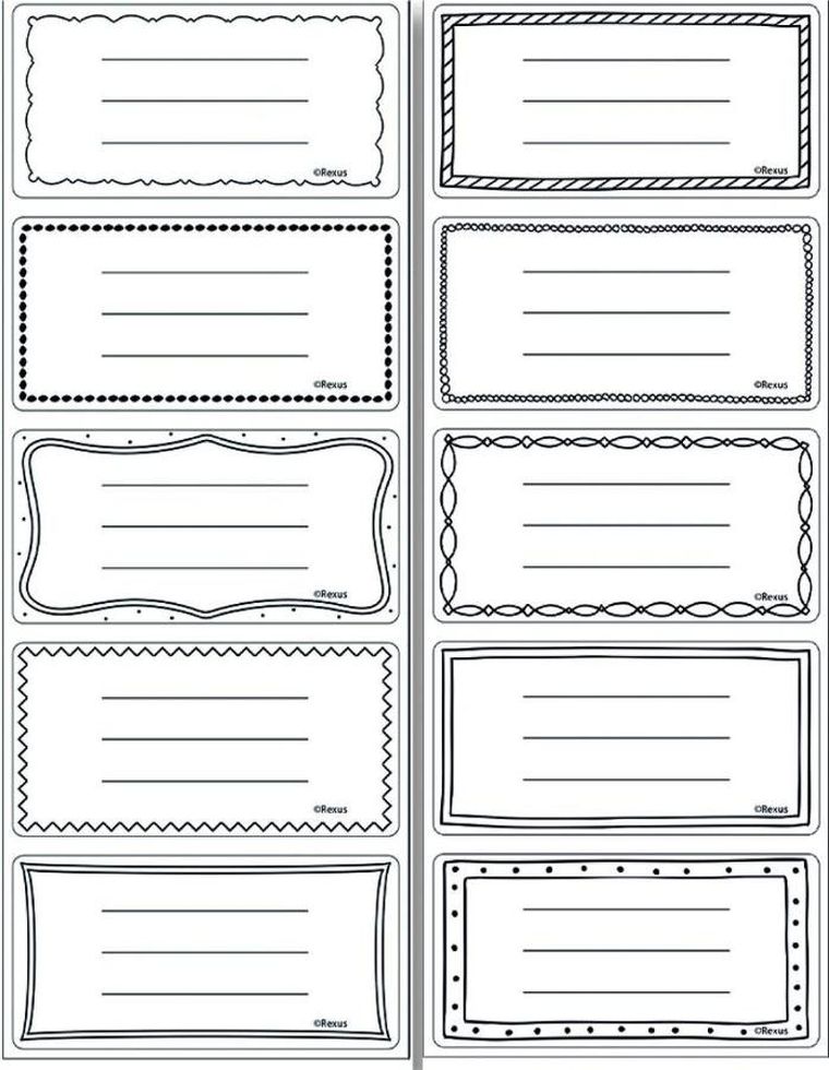 Beniamin, naklejki na zeszyty