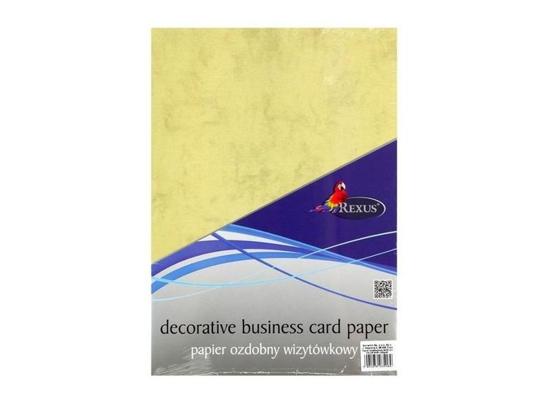 Beniamin, papier ozdobny, wizytówkowy, A4, 20 kartek, Ivory