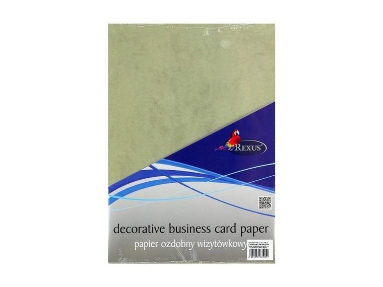 Beniamin, papier ozdobny, wizytówkowy, A4, 20 kartek, Spartan Grey