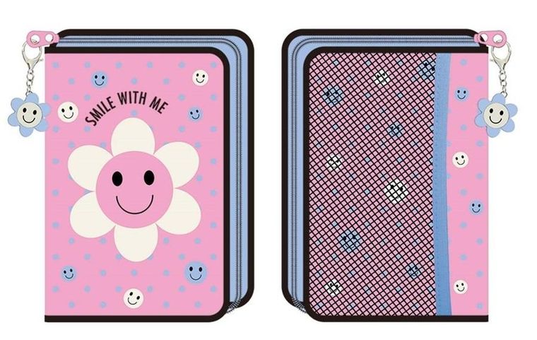 Beniamin, piórnik z wyposażeniem 1 zamek, dziewczynka