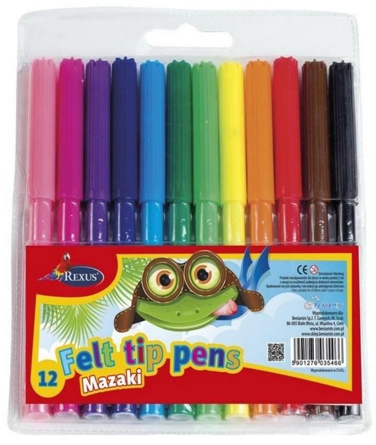 Beniamin, pisaki, 12 kolorów