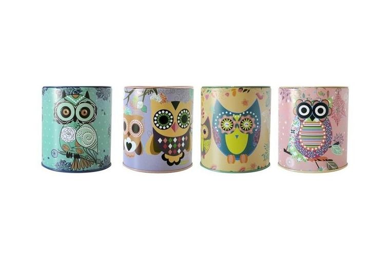 Beniamin, Sowa, skarbonka metalowa, 1 szt.