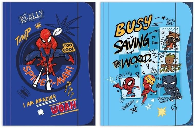 Beniamin, Spider-Man, teczka z gumką, A4, 1 szt.