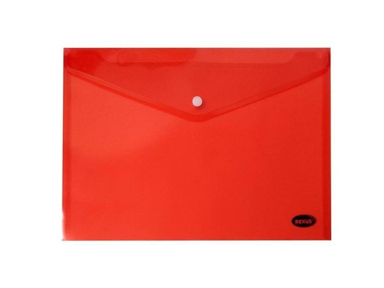 Beniamin, teczka kopertowa na zatrzask, A5, PCV, czerwona, 1 szt.