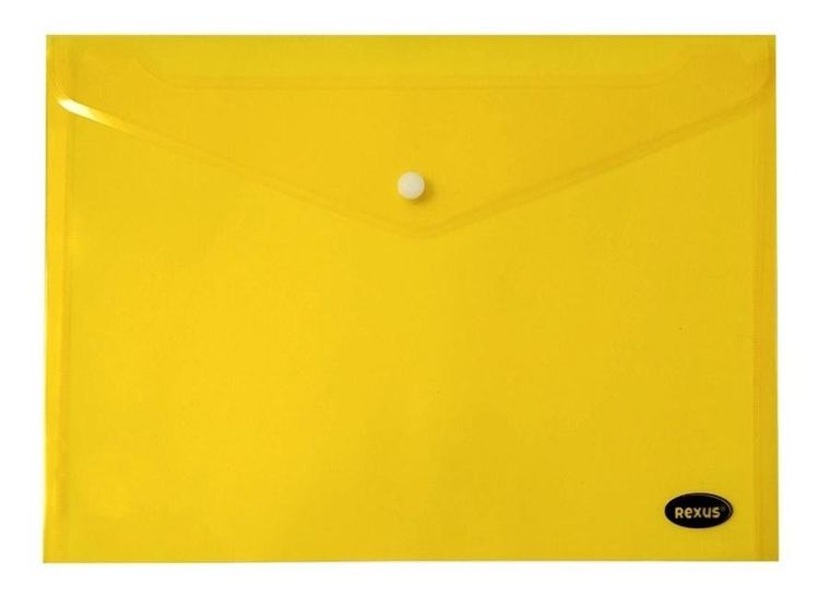 Beniamin, teczka kopertowa, na zatrzask, żółta, 235-335 mm, 1 szt.