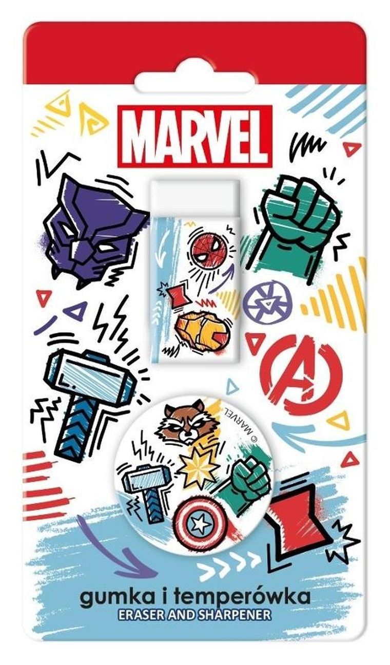 Beniamin, The Avengers, gumka z temperówką