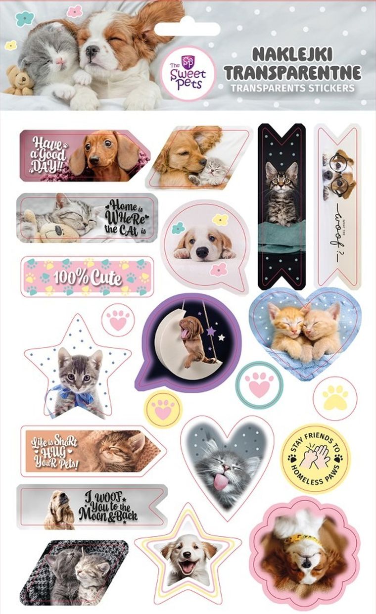 Beniamin, The Sweet Pets, naklejki ozdobne