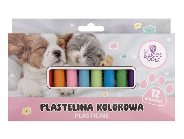 Beniamin, The Sweet Pets, plastelina szkolna, 12 kolorów