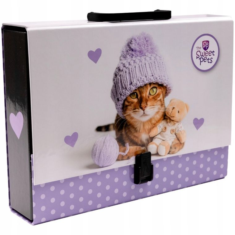Beniamin, The sweet pets, teczka z rączką, walizeczka, kot, 1 szt.