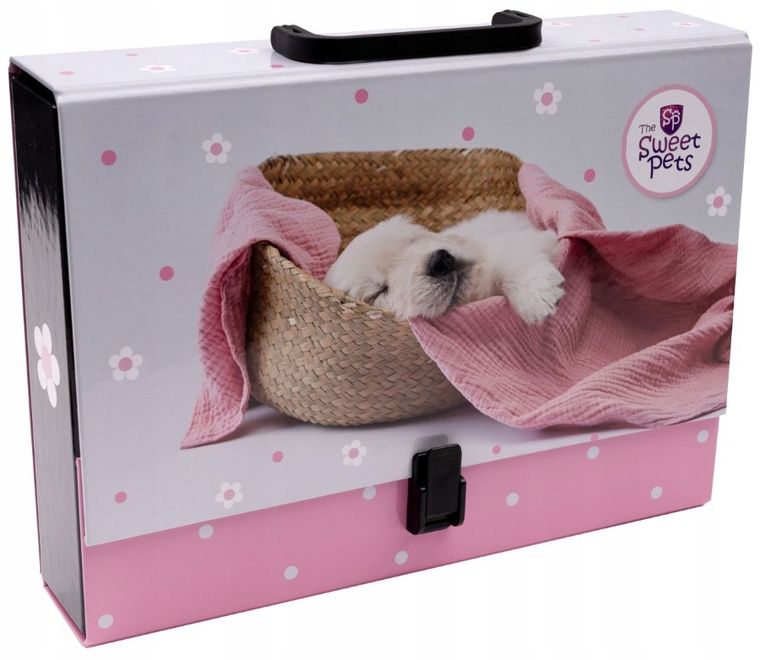 Beniamin, The sweet pets, teczka z rączką, walizeczka, pies, 1 szt.