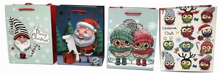 Beniamin, torebka prezentowa, świąteczna, pionowa, mała