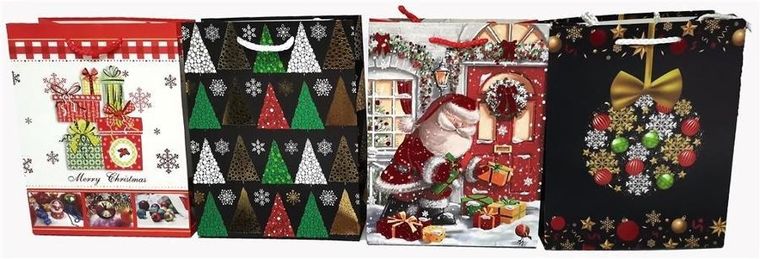 Beniamin, torebka prezentowa, świąteczna, pionowa, średnia