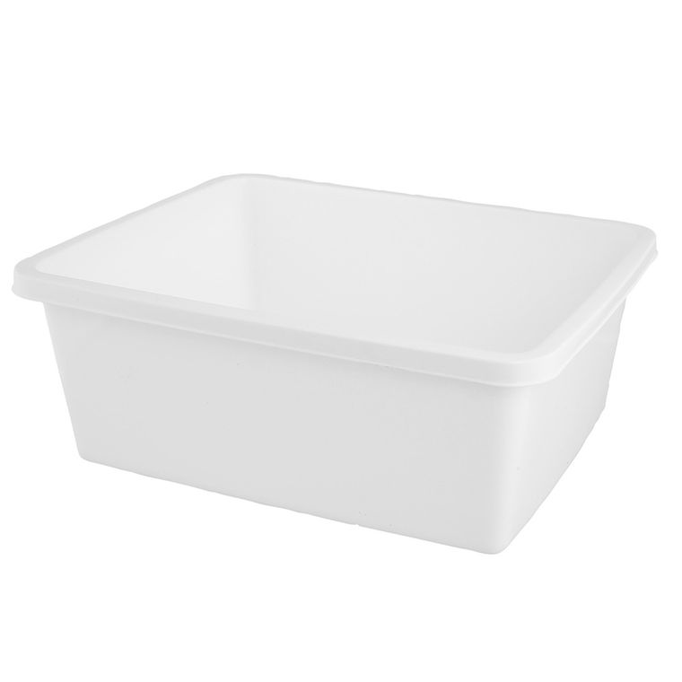 Bentom, miska prostokątna, 37,5-30,5 cm, 11l, biały