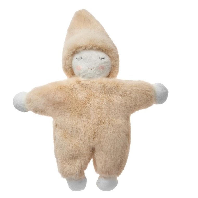 Beppe, Lulu, maskotka z grzechotką, beżowa, 33 cm